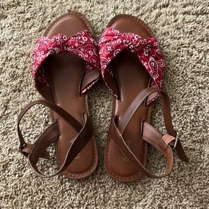 MIA paisley sandals. Never worn. 9.5
